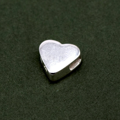 Sterling Silver Alphabet Initial Letter Threader A-Z & Heart Charm