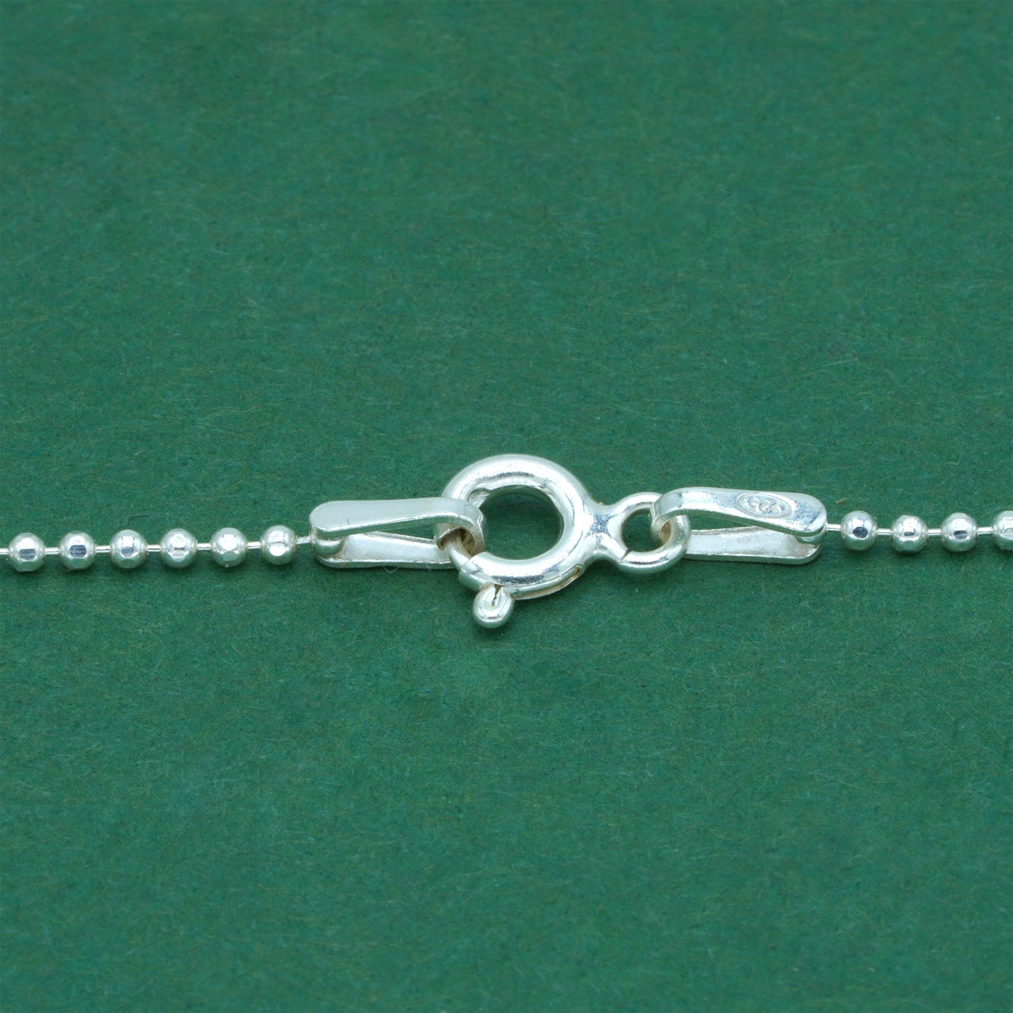 925 Sterling Silver Ball Bead Chain With Puffed Heart Pendant Necklace – Valentine’s Day Romantic Gift for Her, Minimalist Silver Jewelry
