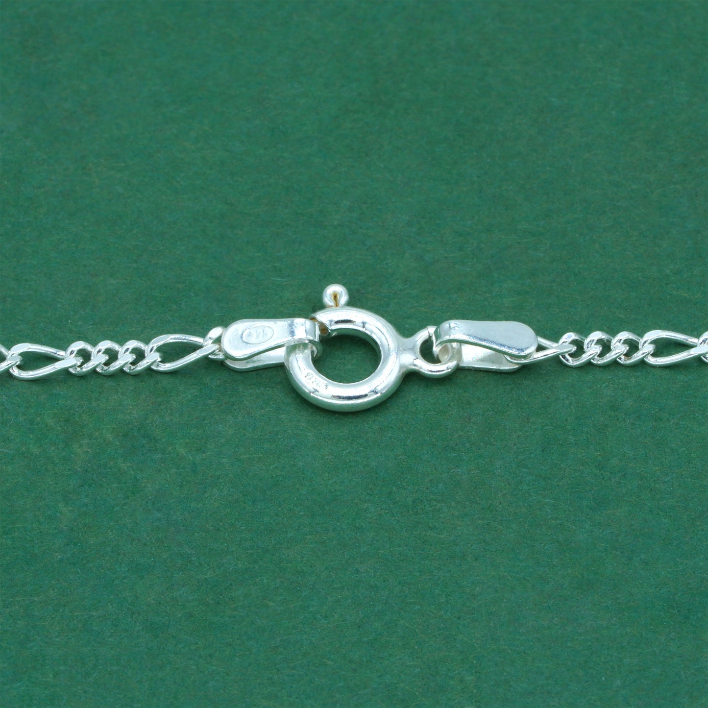 925 Sterling Silver Diamond Cut Figaro Chain With Puffed Heart Pendant Necklace – Valentine’s Day Romantic Gift for Her, Minimalist Silver