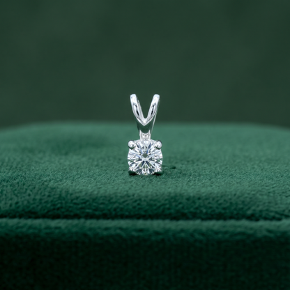 3mm Sterling Silver CZ Pendant