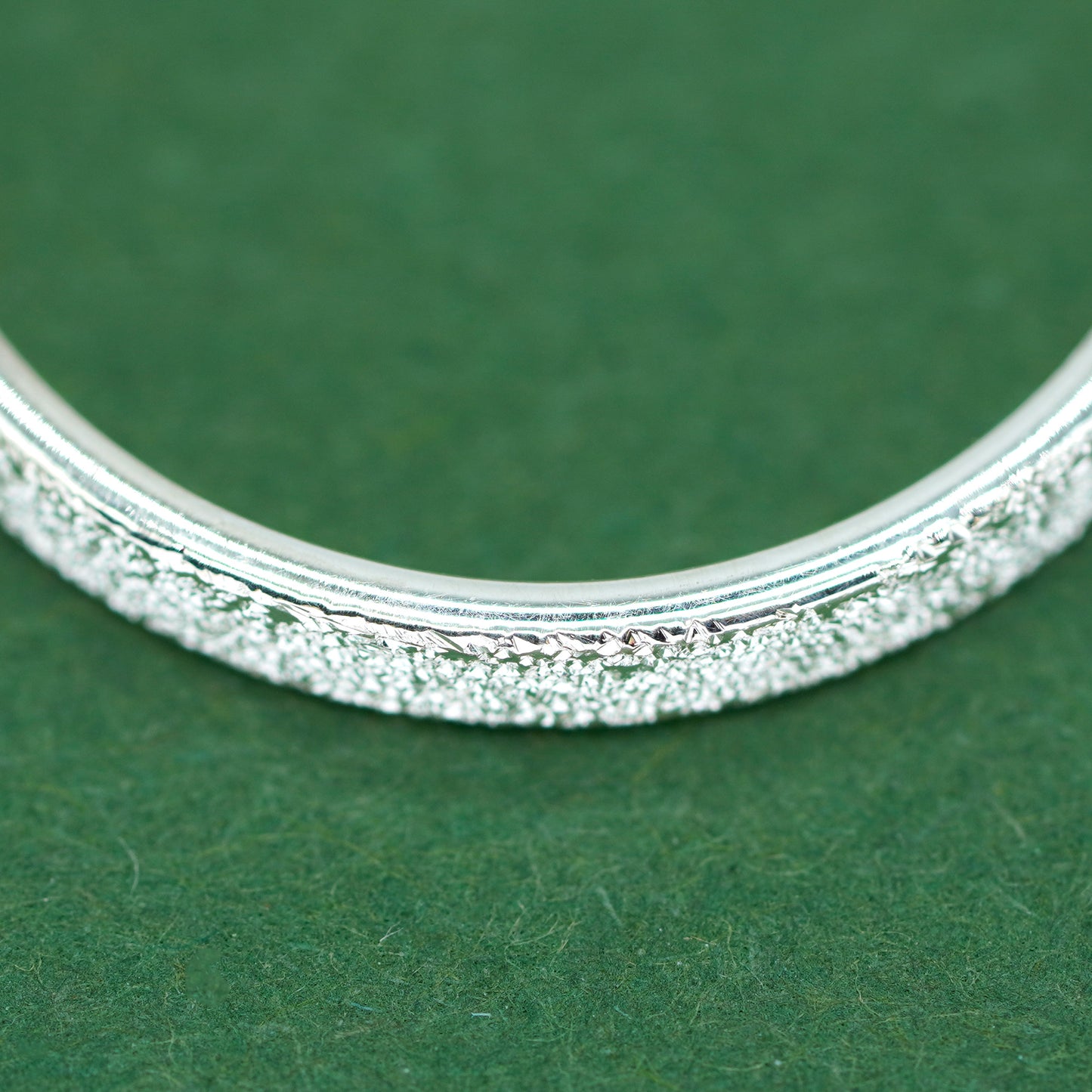 Sterling Silver Stardust/Frosted Band Ring