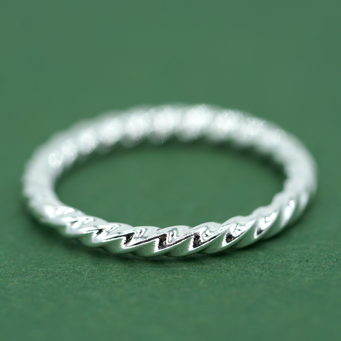 Sterling Silver Twisted Band Ring