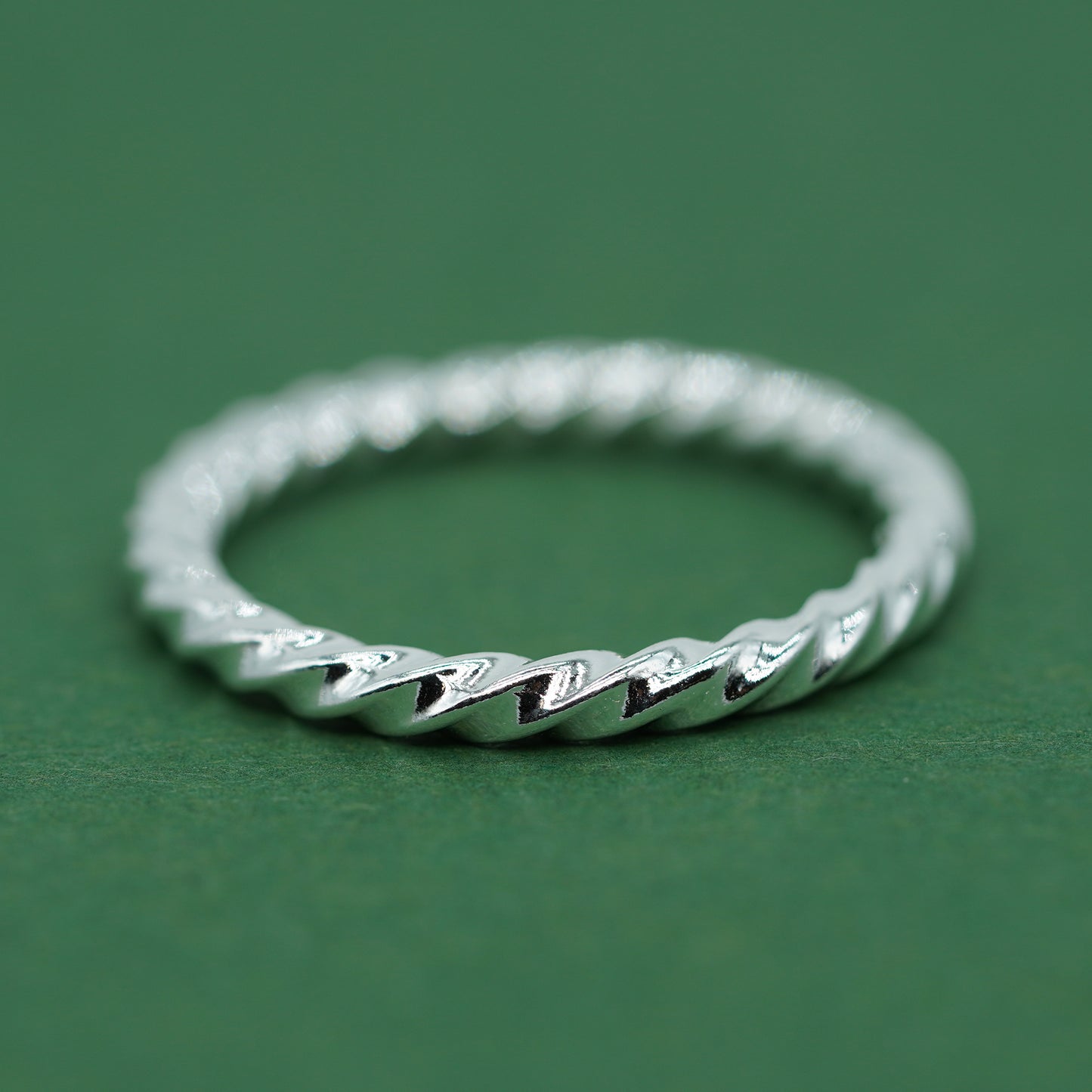 Sterling Silver Twisted Band Ring
