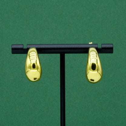 18k Gold Plated Sterling Silver Savi Dome Earrings