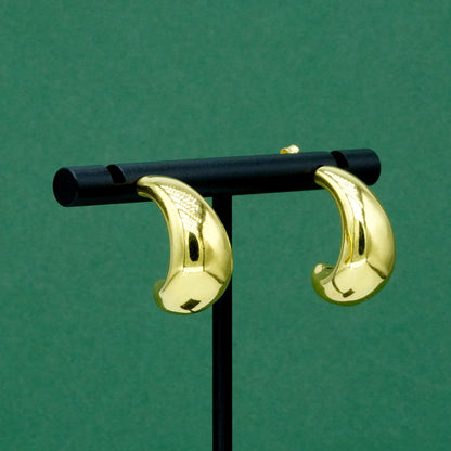 18k Gold Plated Sterling Silver Savi Dome Earrings