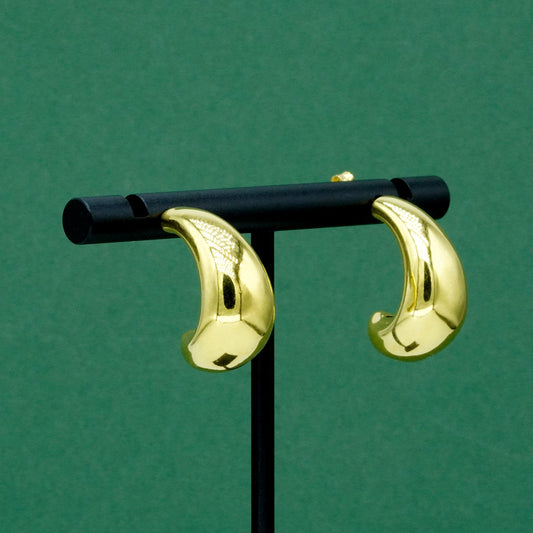 18k Gold Plated Sterling Silver Savi Dome Earrings