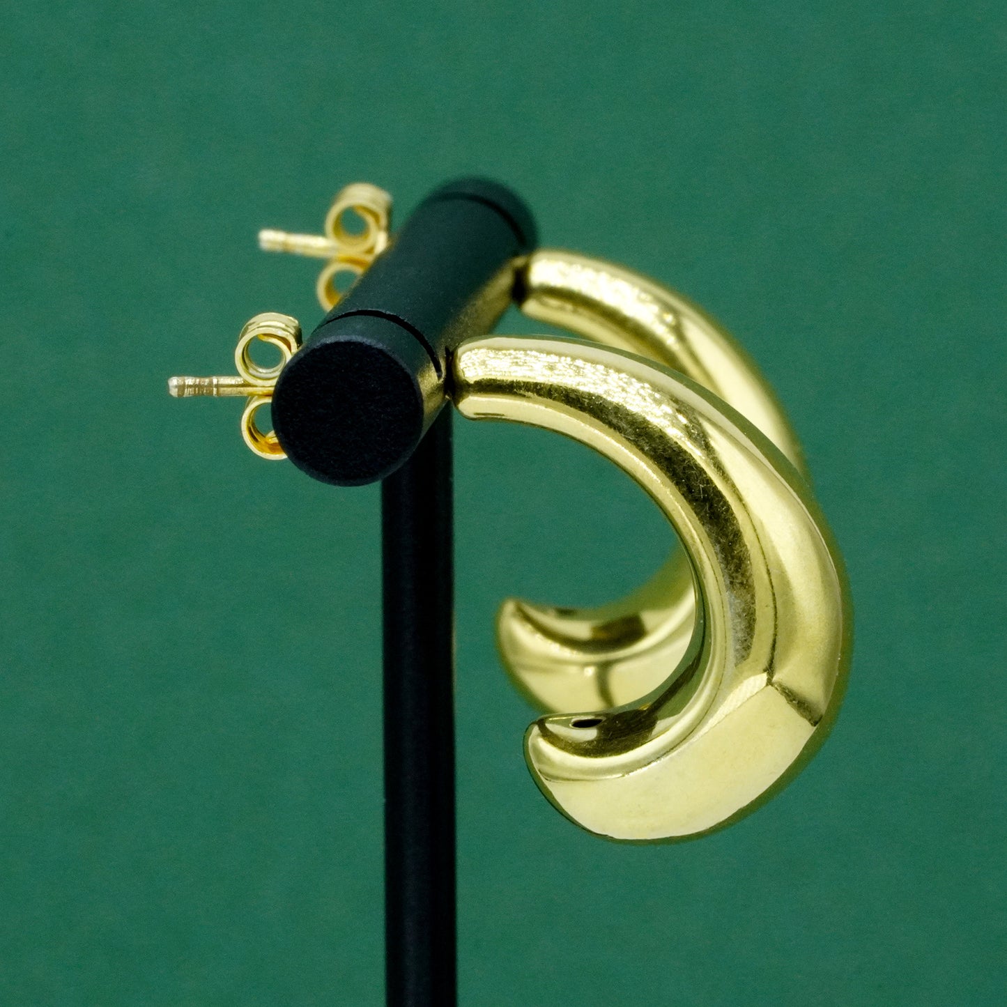 18k Gold Plated Sterling Silver Savi Dome Earrings