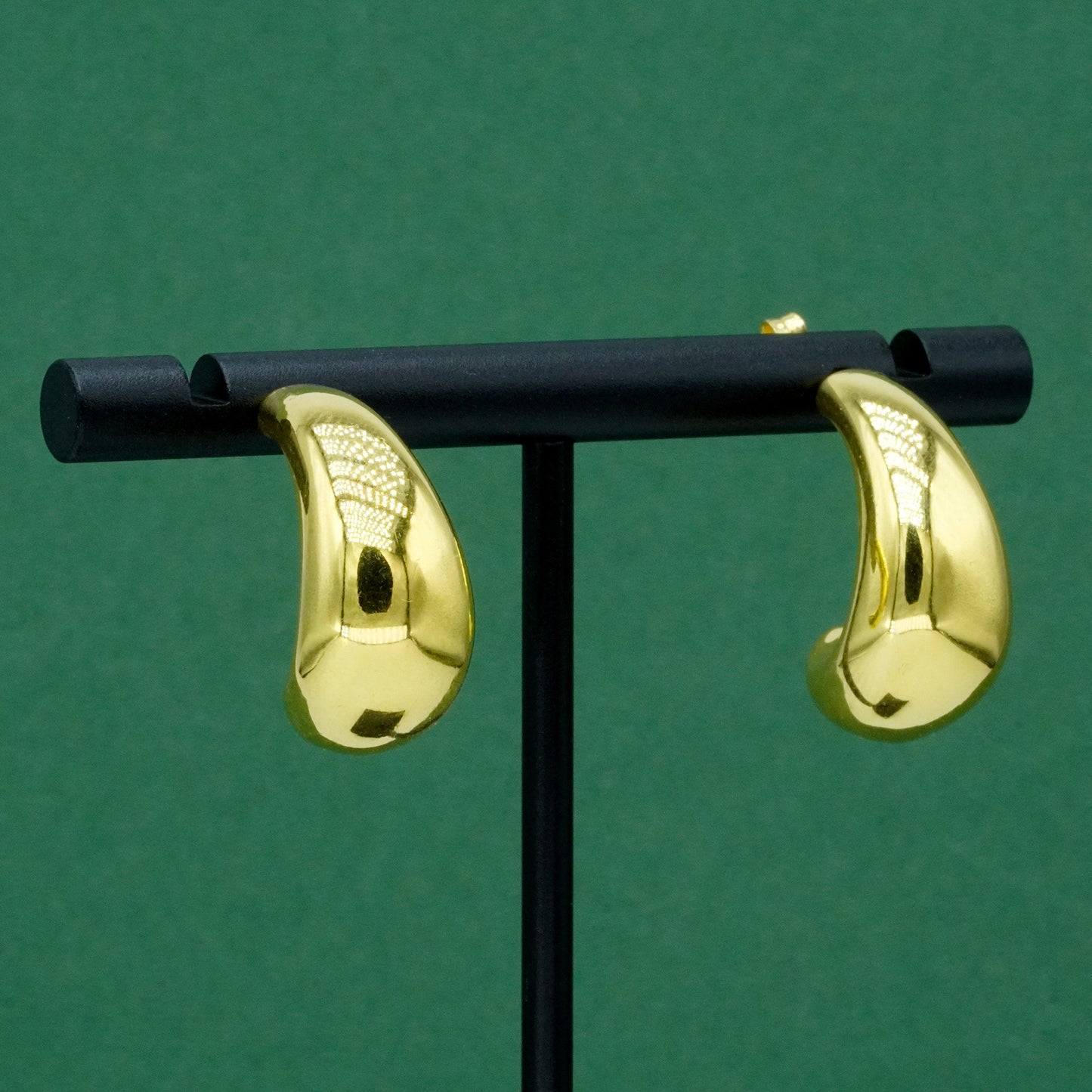 18k Gold Plated Sterling Silver Savi Dome Earrings