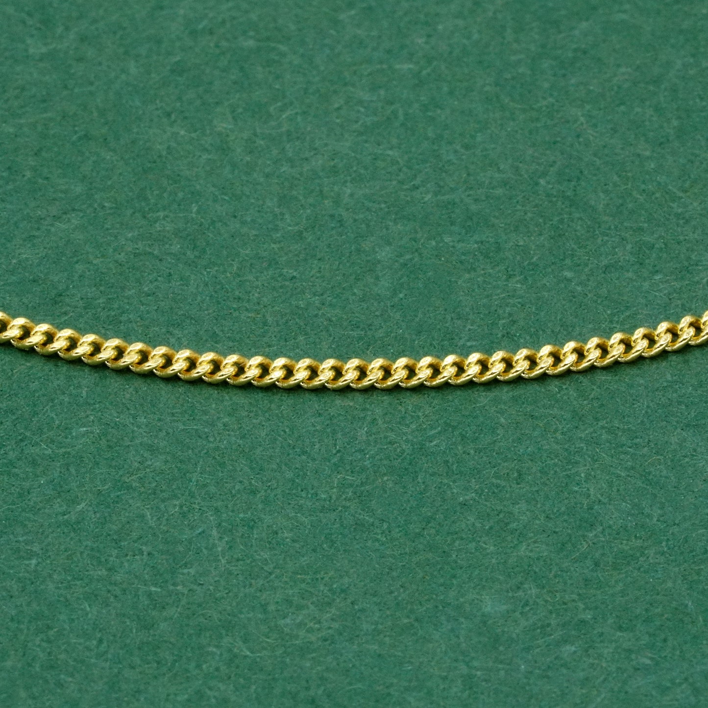 Gold Plated Sterling Silver D/C Curb Chain Bracelet