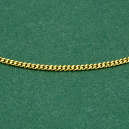 Gold Plated Sterling Silver D/C Curb Chain Bracelet
