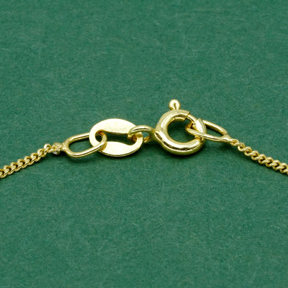 Gold Plated Sterling Silver D/C Curb Chain Bracelet