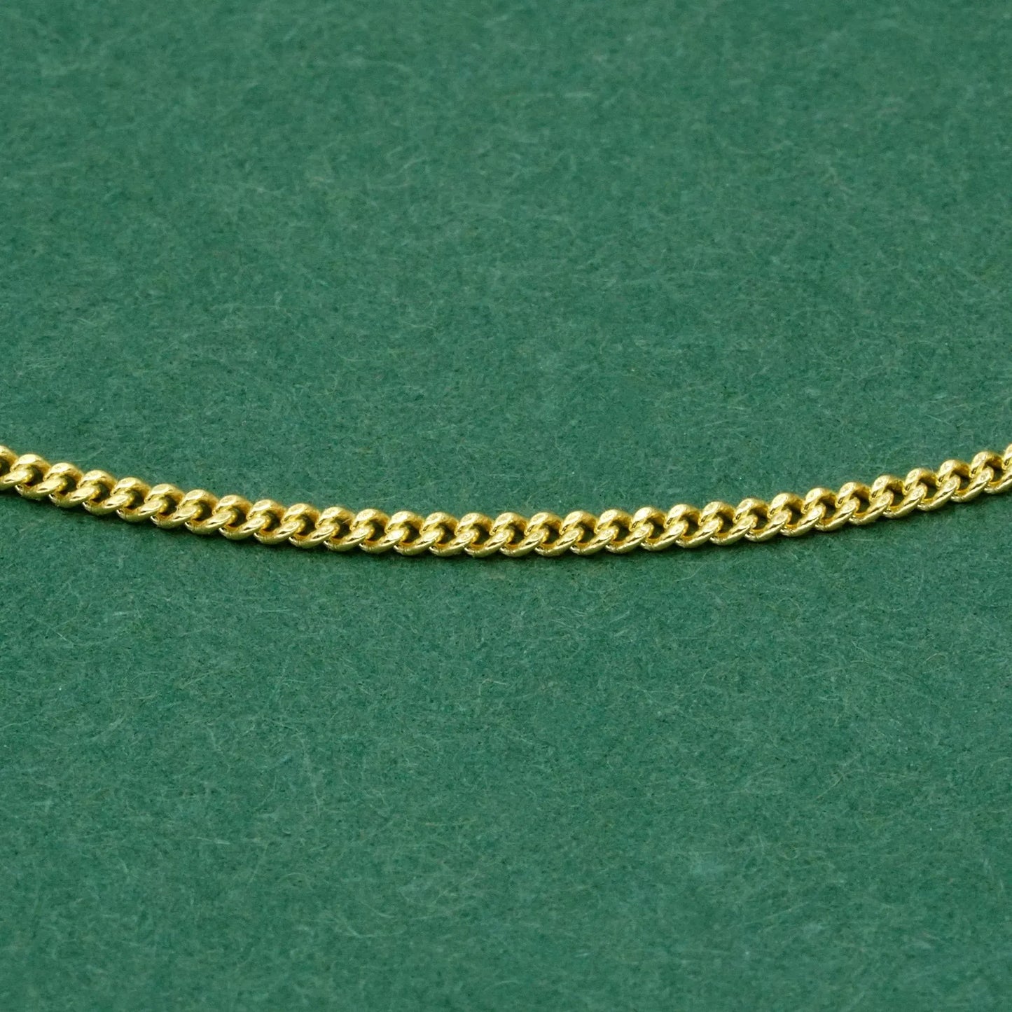 18k Gold Flash Plated Curb Chain Anklet, Delicate 1mm Gold Ankle Bracelet, Minimal Everyday Jewellery