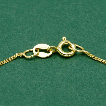 18k Gold Flash Plated Curb Chain Anklet, Delicate 1mm Gold Ankle Bracelet, Minimal Everyday Jewellery