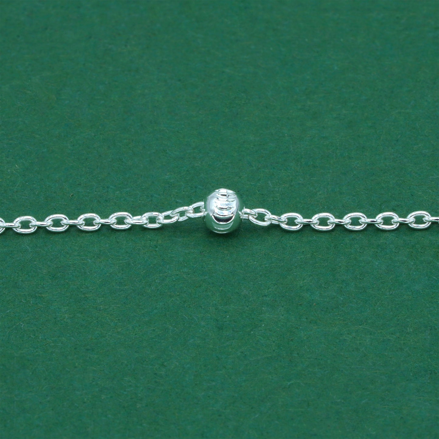 925 Sterling Silver Diamond Cut Beaded Necklace, Satellite Chain Silver Necklace, Minimalist Layering Everyday Jewellery