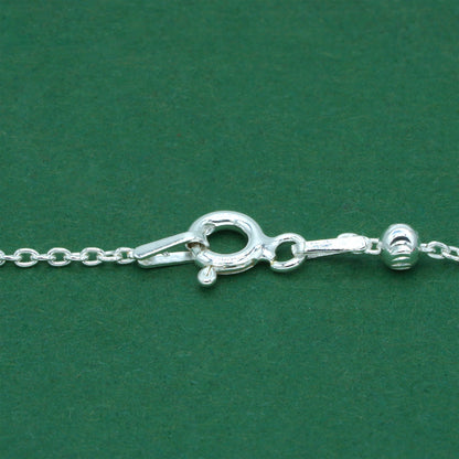 925 Sterling Silver Diamond Cut Beaded Necklace, Satellite Chain Silver Necklace, Minimalist Layering Everyday Jewellery
