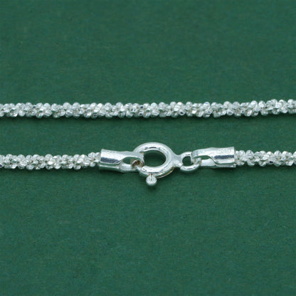 925 Sterling Silver Margherita Chain Bracelet, Textured Sparkle Silver Bracelet, Minimal Stacking Everyday Jewellery