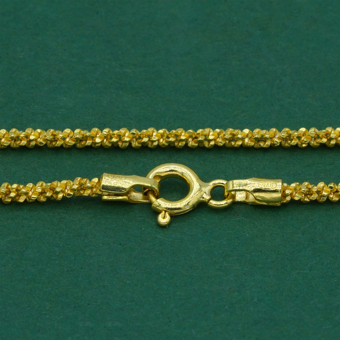 18k Gold Flash Plated Margherita Chain Bracelet, Textured Sparkle Gold Bracelet, Minimal Stacking Everyday Jewellery