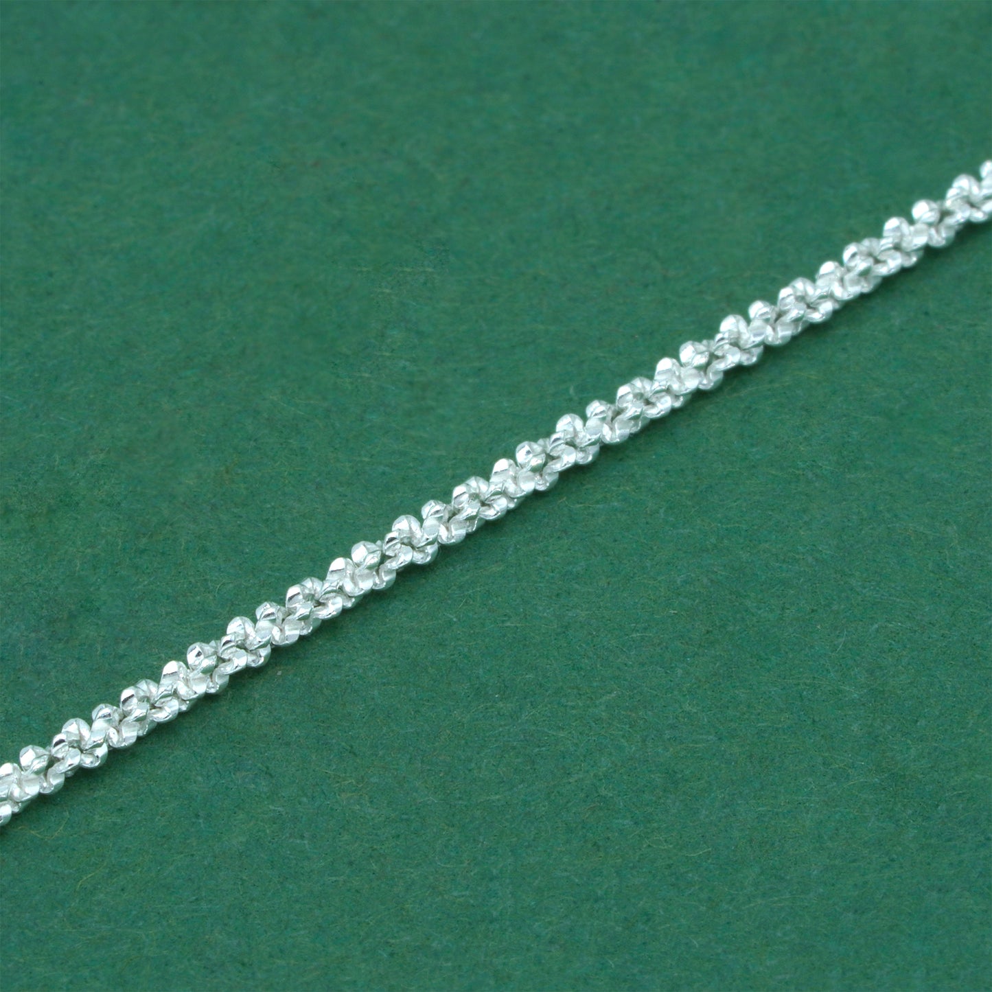 925 Sterling Silver Margherita Chain With Puffed Heart Pendant Necklace – Valentine’s Day Romantic Gift for Her, Minimalist Silver Jewellery