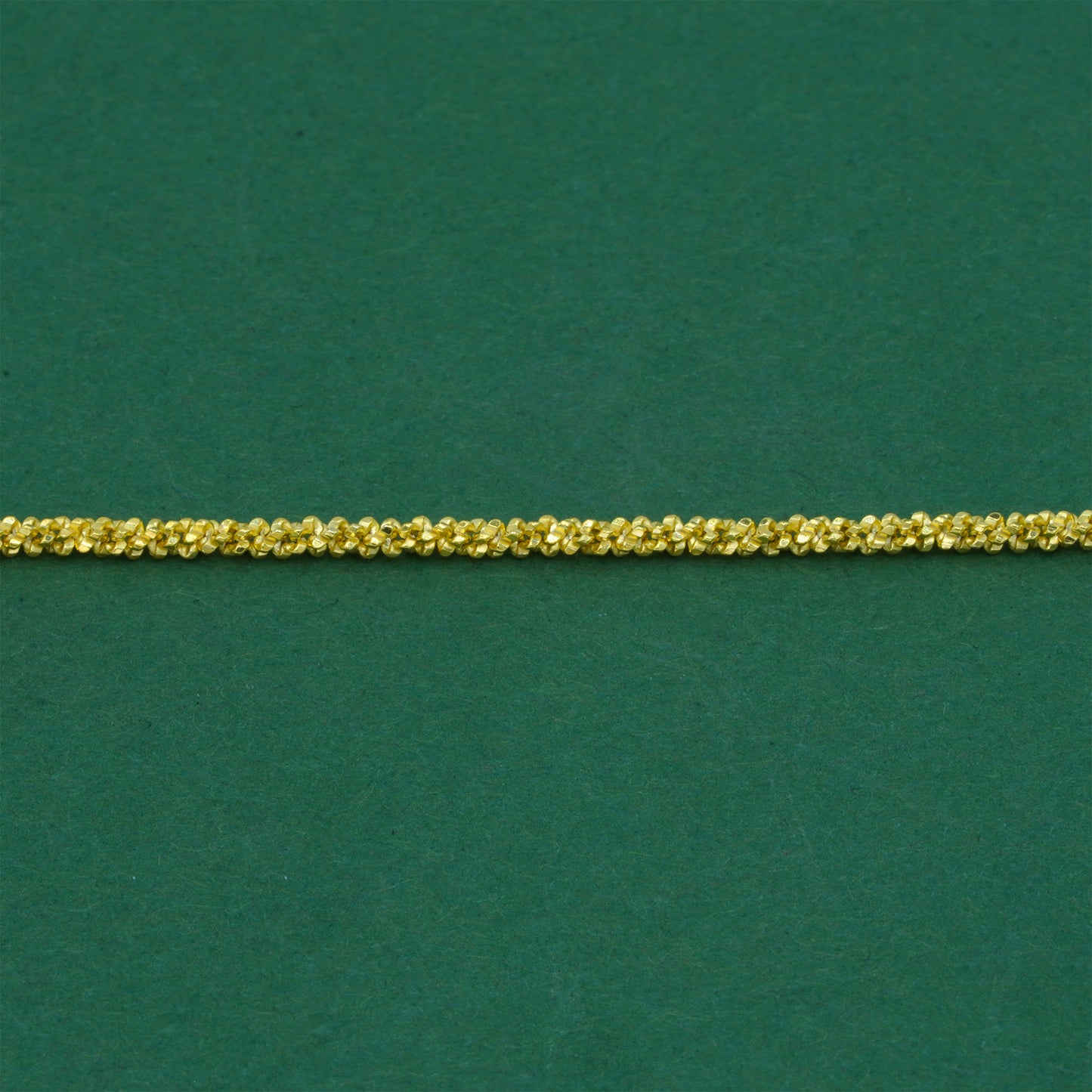 18k Gold Flash Plated Margherita Chain Necklace, Textured Sparkle Gold Chain, Minimal Stacking Everyday Jewellery
