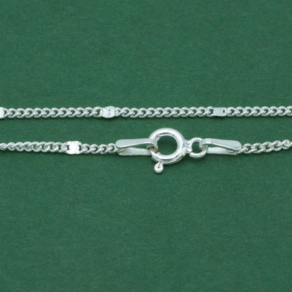 925 Sterling Silver Stamped Curb Chain Bracelet, Classic Textured Curb Link Bracelet, Minimal Everyday Jewellery