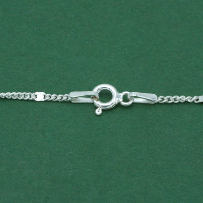 925 Sterling Silver Stamped Curb Chain Bracelet, Classic Textured Curb Link Bracelet, Minimal Everyday Jewellery