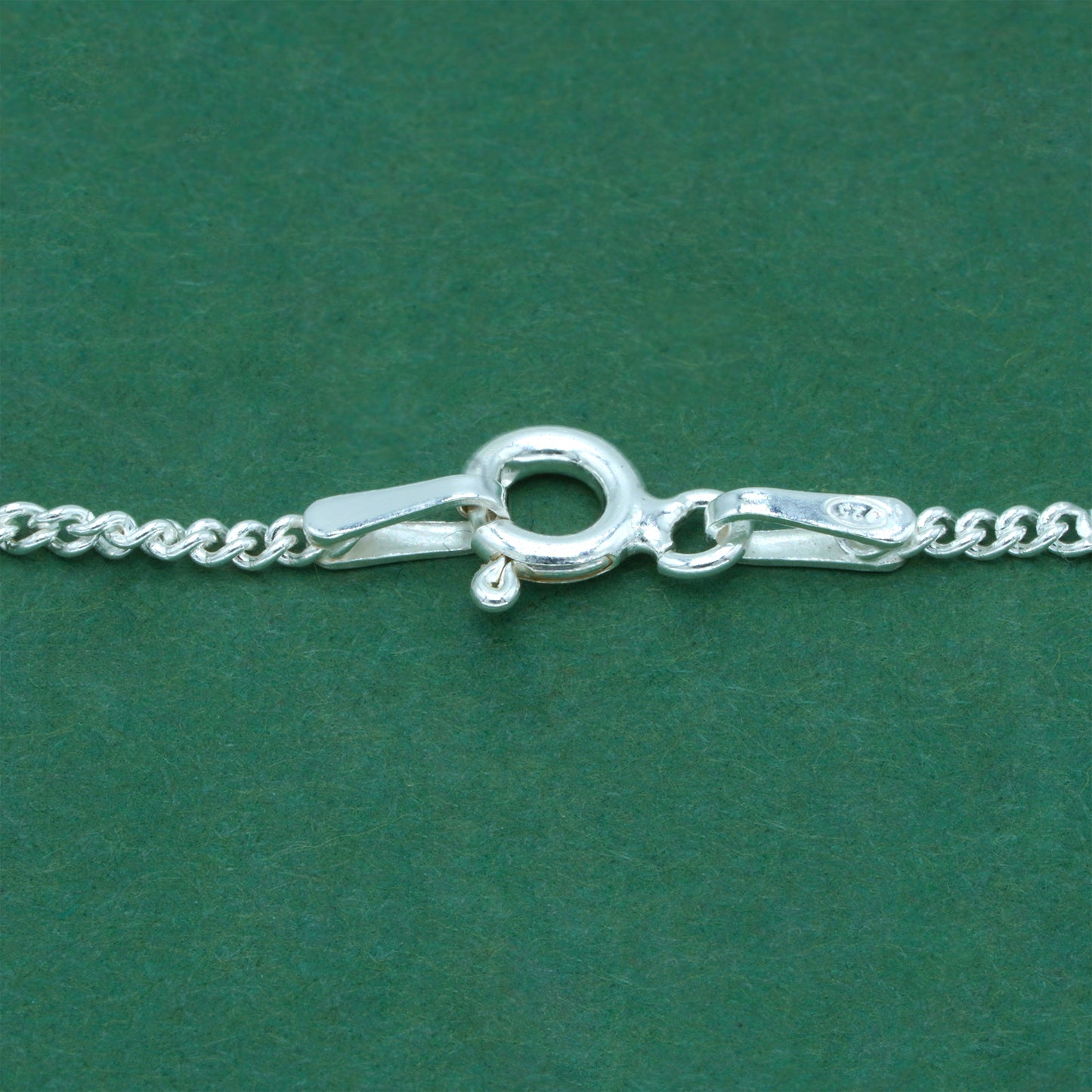 925 Sterling Silver Stamped Curb Chain With Heart Pendant Necklace Diamond Cut – Valentine’s Day Romantic Gift for Her, Minimalist Love Jewellery