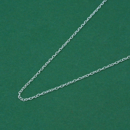 925 Sterling Silver Trace Cable Chain Necklace, Minimalist Everyday Chain for Pendants