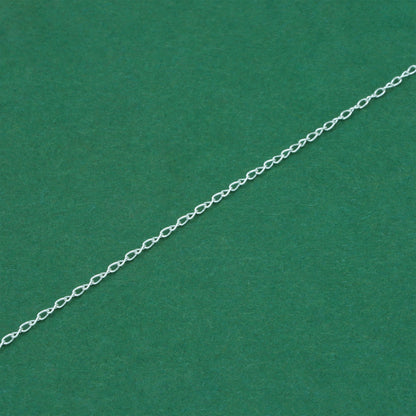 925 Sterling Silver Trace Cable Chain with Open Heart Pendant Necklace, Minimalist Romantic Jewellery for Her