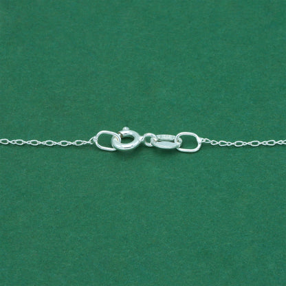 925 Sterling Silver Trace Cable Chain with Open Heart Pendant Necklace, Minimalist Romantic Jewellery for Her