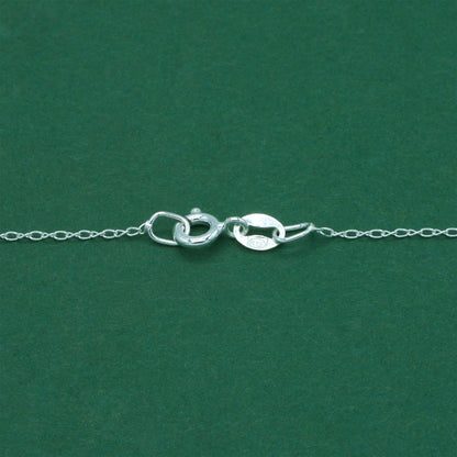 925 Sterling Silver Trace Cable Chain with Puffed Heart Pendant Necklace, Minimalist Romantic Jewellery for Her