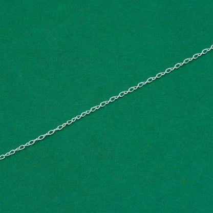 925 Sterling Silver Trace Cable Chain with Diamond Cut Feather Pendant Necklace, Minimalist Statement Jewellery for Her
