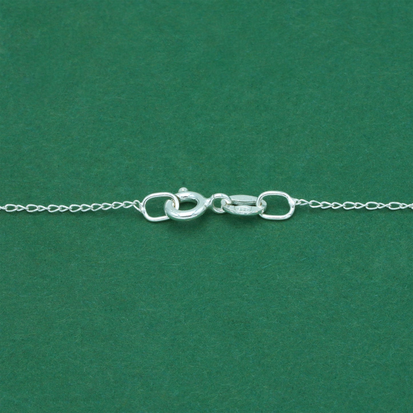 925 Sterling Silver Trace Cable Chain with Diamond Cut Feather Pendant Necklace, Minimalist Statement Jewellery for Her