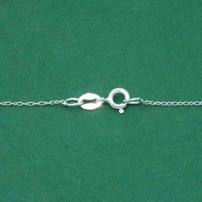 925 Sterling Silver Trace Cable Chain with Cubic Zirconia Pendant Necklace, Minimalist CZ Jewellery