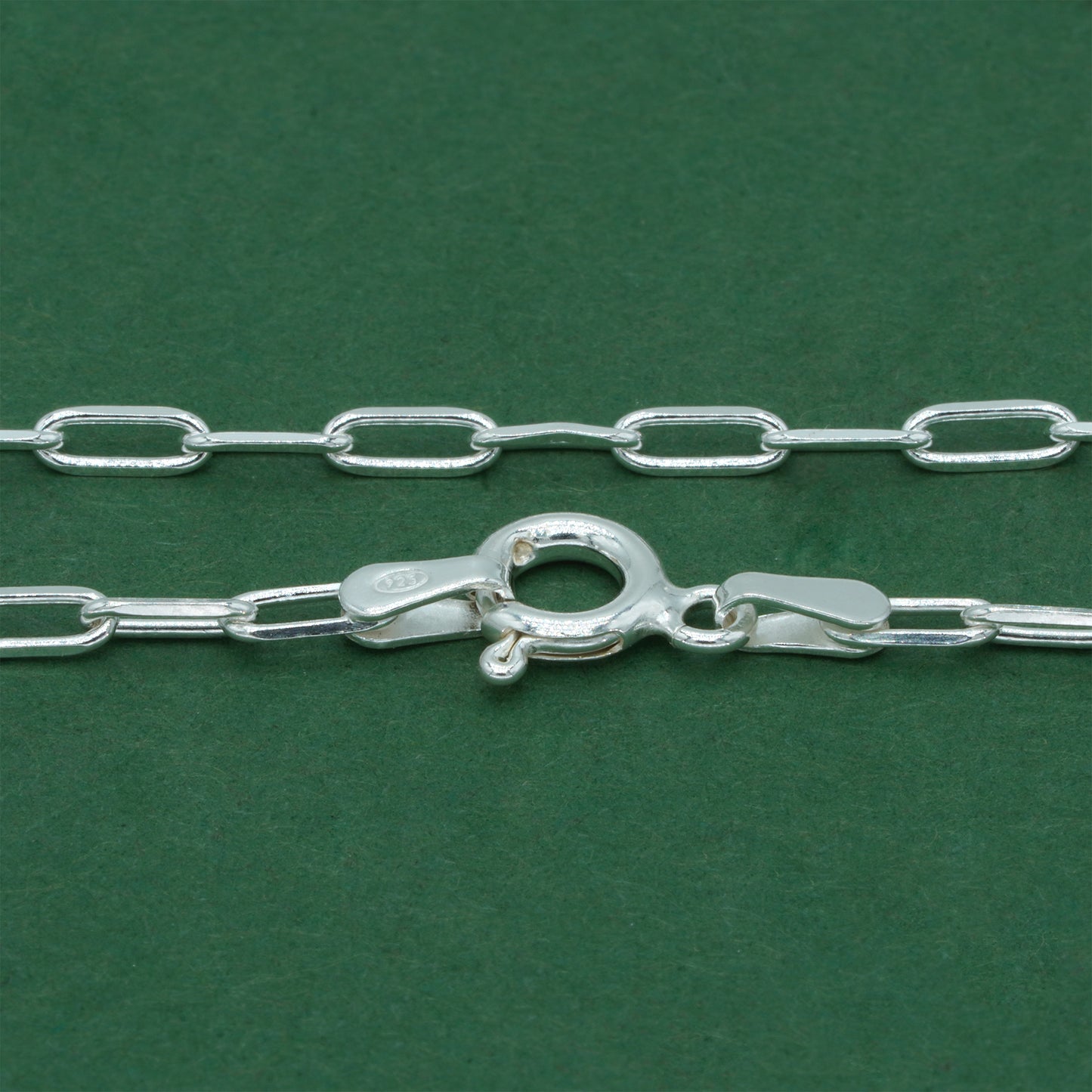 925 Sterling Silver Paperclip Chain Bracelet, Minimal Elongated Link Bracelet, Modern Everyday Jewellery