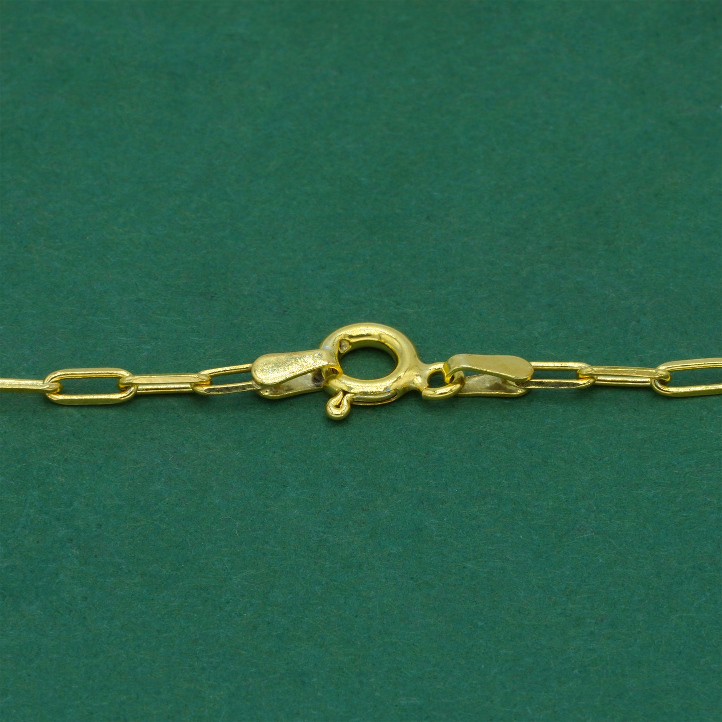 18k Gold Flash Plated Paperclip Chain Bracelet, Minimal Elongated Link Gold Bracelet, Modern Everyday Jewellery