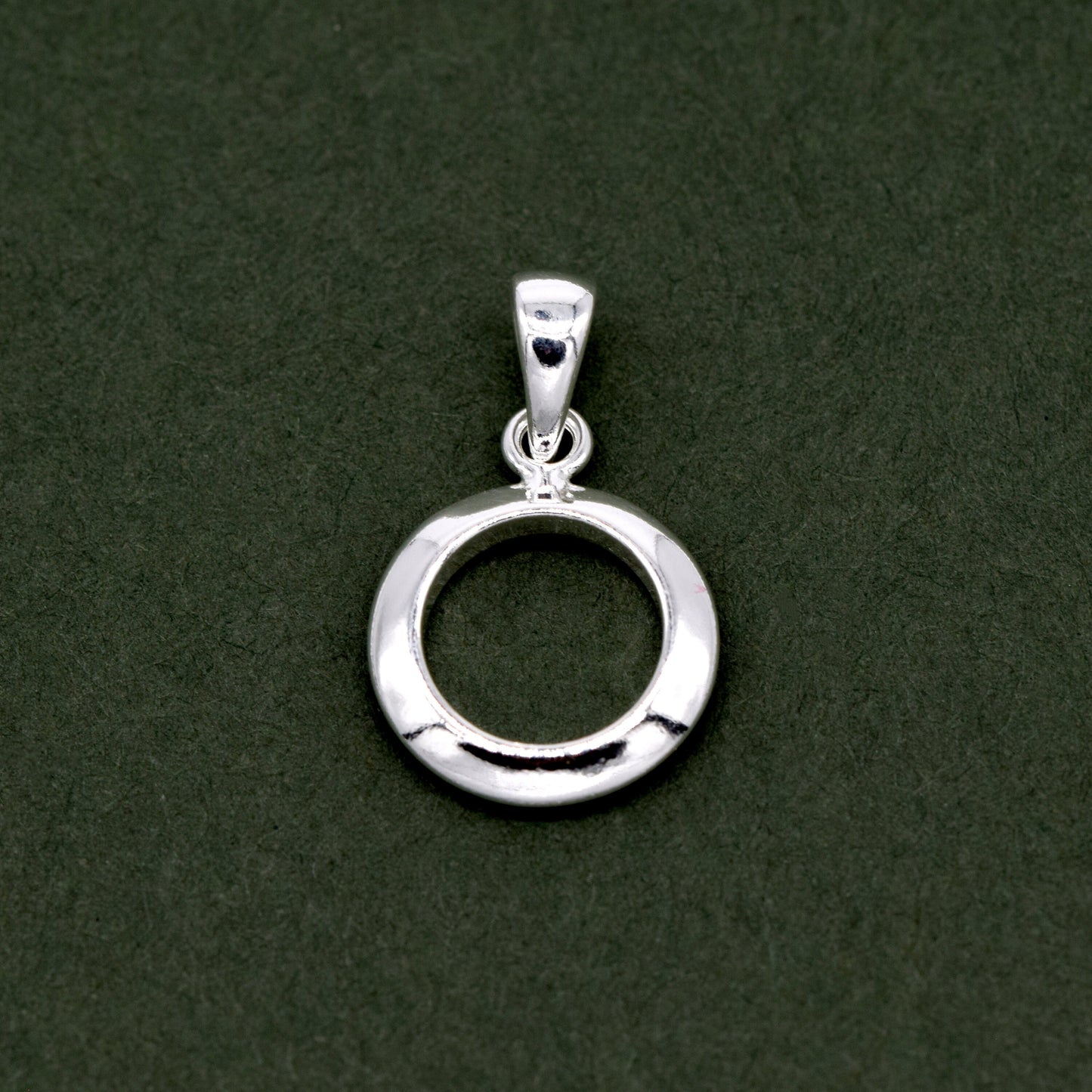 Sterling Silver Circle of Life 11mm Pendant