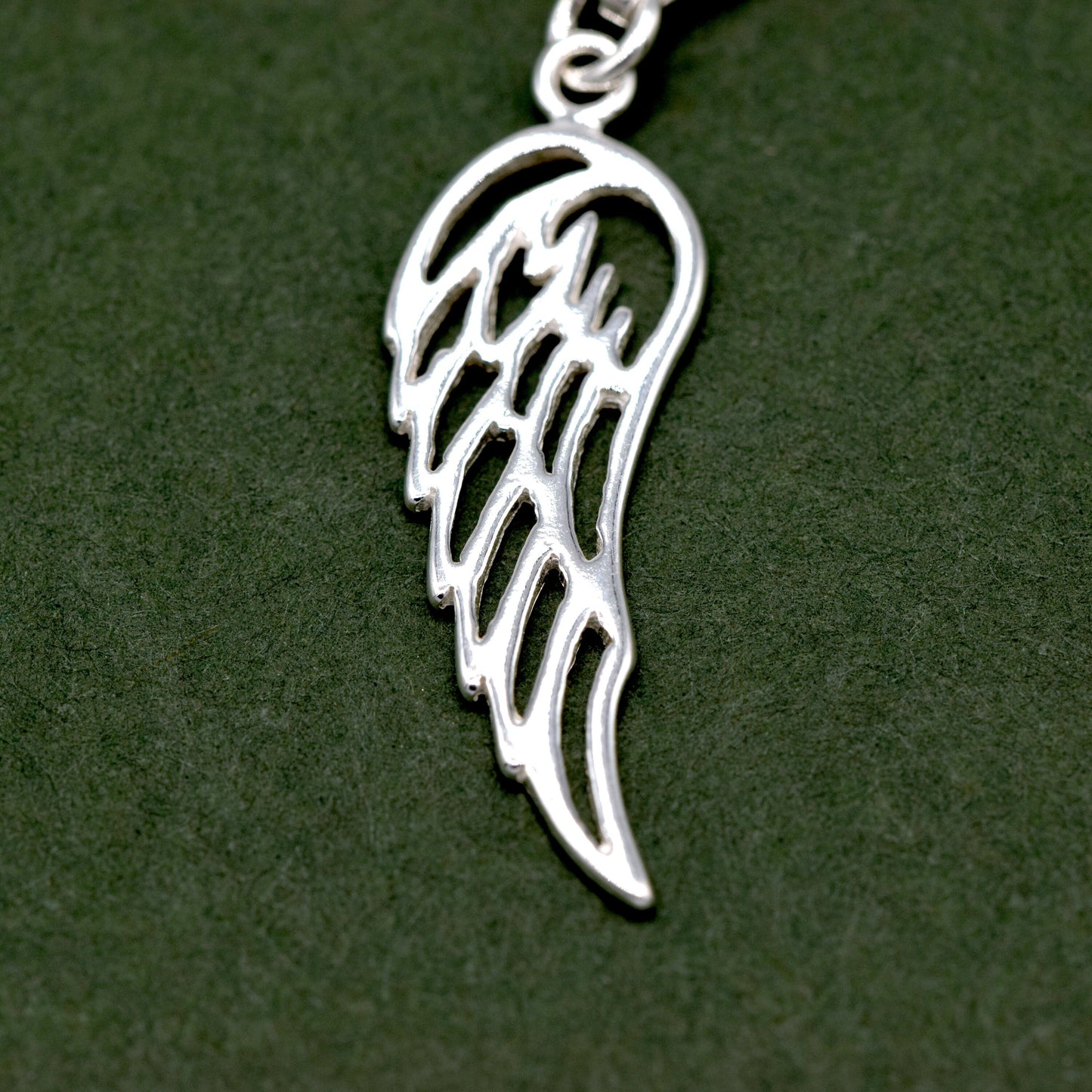 Sterling Silver Wing Charm With Lobster Clasp