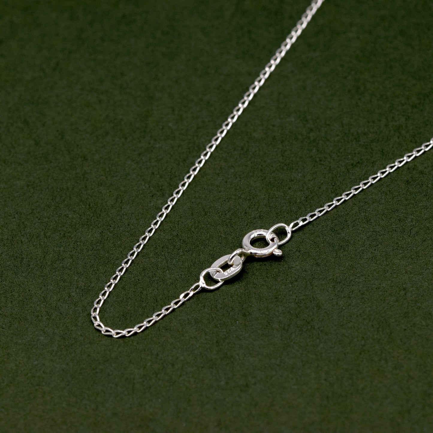Sterling Silver 1mm Open Curb Chain Necklace