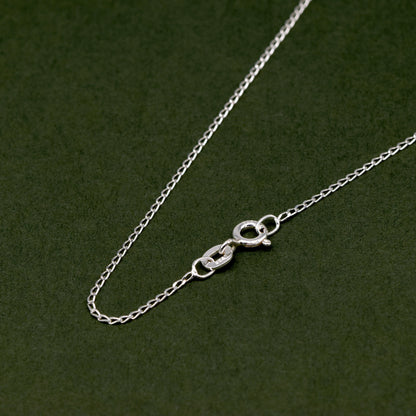 Sterling Silver 1mm Open Curb Chain Necklace