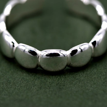 Sterling Silver Bubble Toe/Adjustable Ring