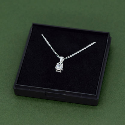 Sterling Silver Cubic Zircona Necklace Gift Set