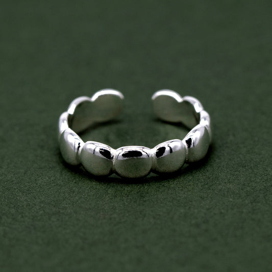 Sterling Silver Bubble Toe/Adjustable Ring