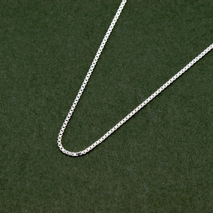 Sterling Silver 0.9mm Box Chain Necklace