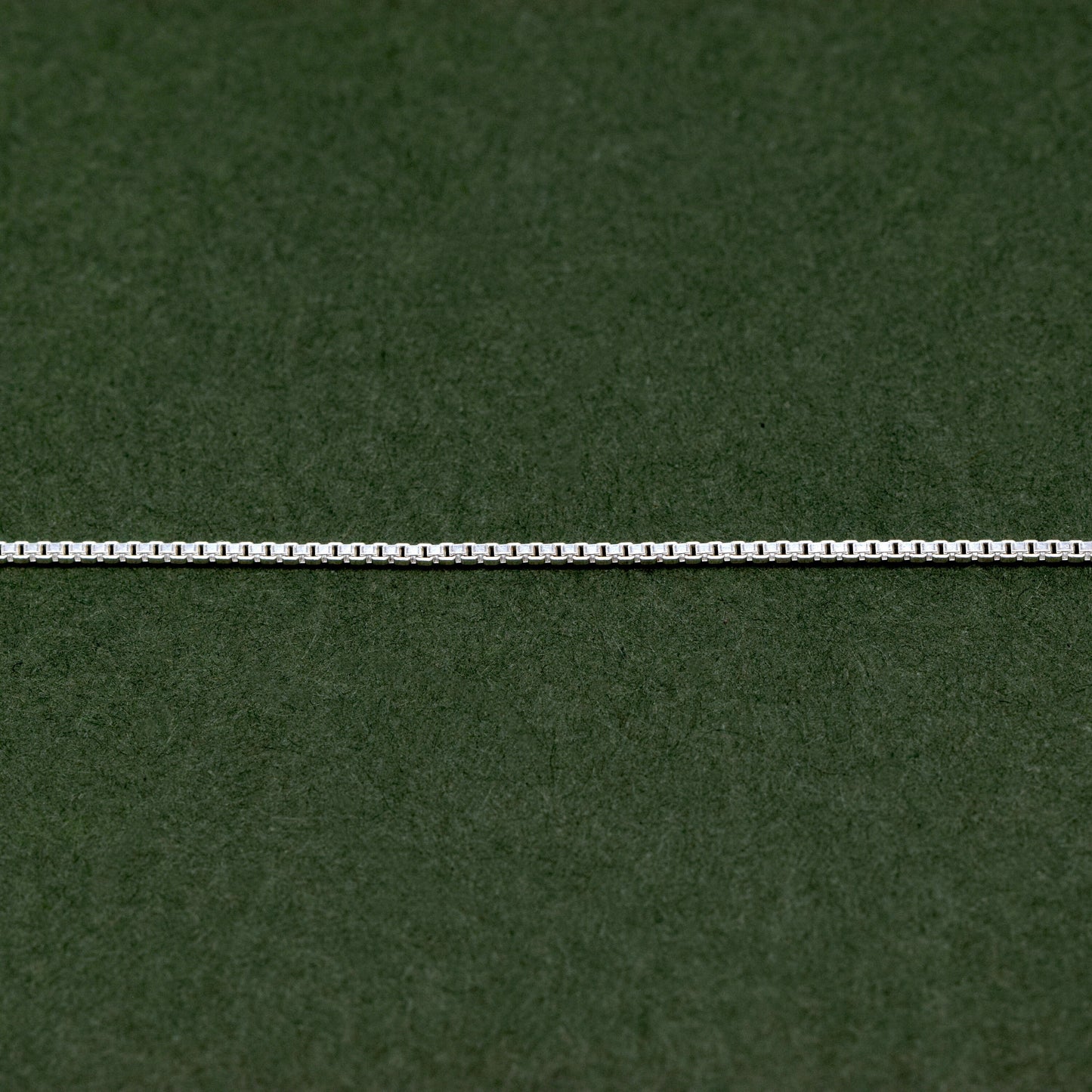 Sterling Silver 0.9mm Box Chain Necklace