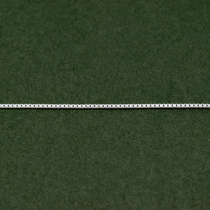 Sterling Silver 0.9mm Box Chain Necklace