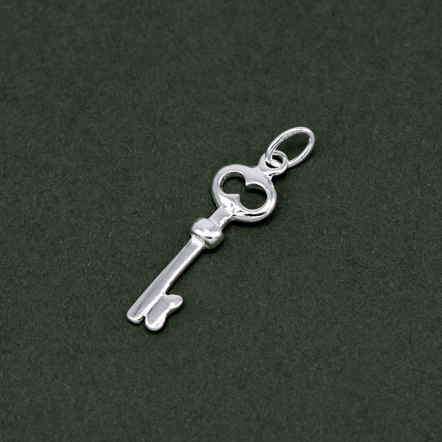 Sterling Silver 19mm Key Pendant