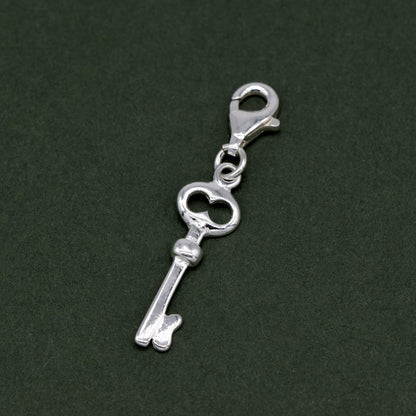 Sterling Silver 19mm Key Charm