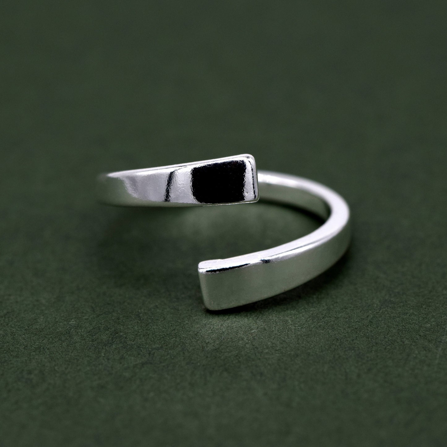 Sterling Silver Adjustable Ring, Endless Toe Ring, Silver Band, Finger Jewellery, Adjustable Jewellery, Minimalist Ring