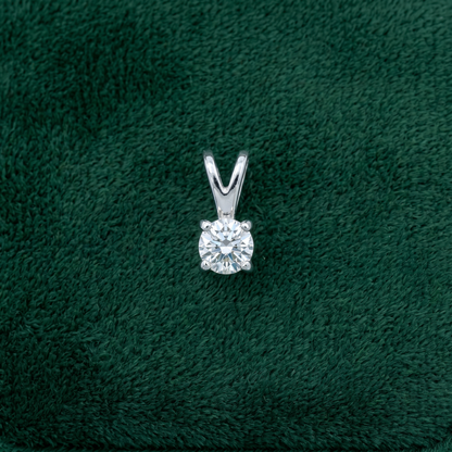 3mm Sterling Silver CZ Pendant