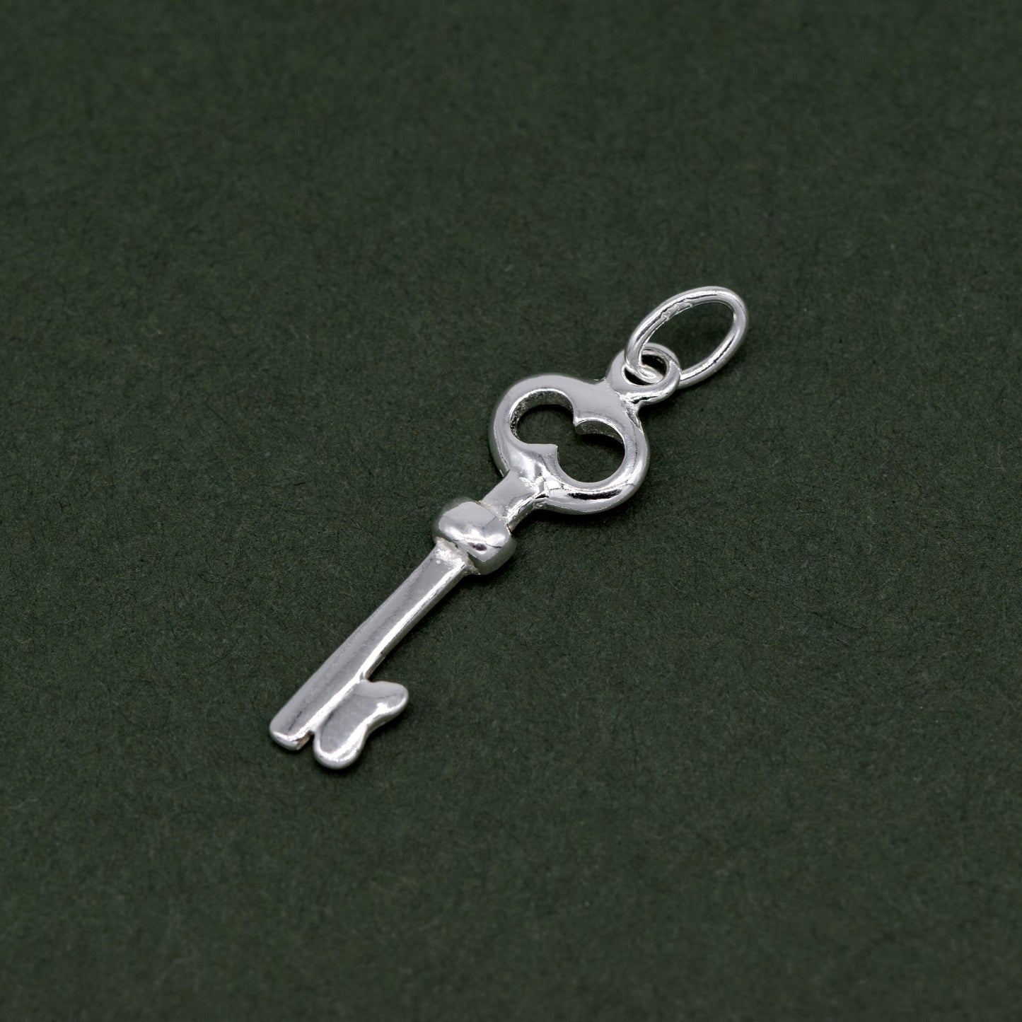 Sterling Silver 19mm Key Pendant